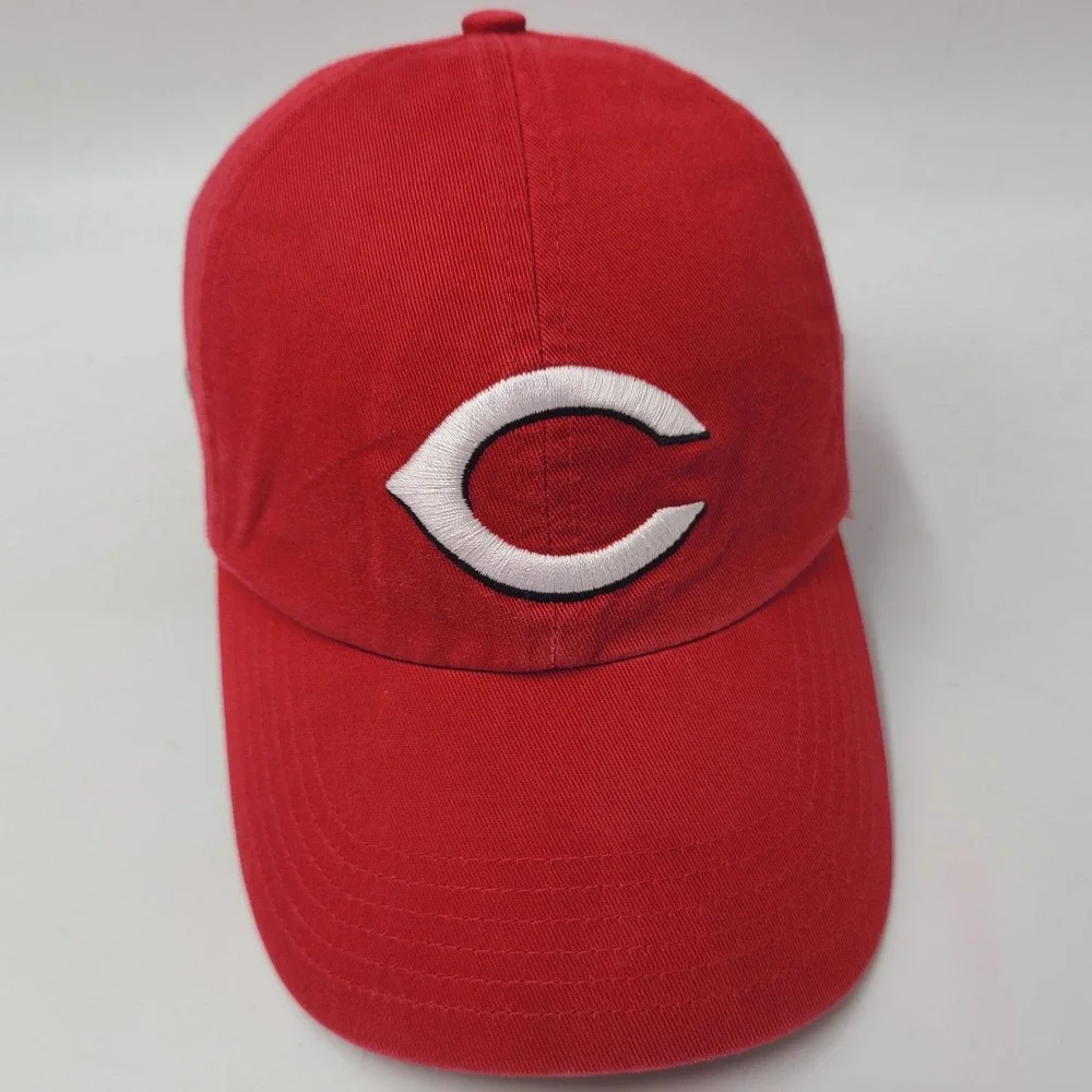 Women Cincinnati Reds Hat Strapback Nike Red White MLB Baseball Swoosh Casual‎